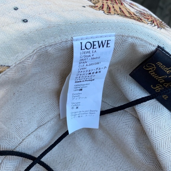 Rare LOEWE X Paula Ibiza Dove Bucket Hat - Picture 9 of 16